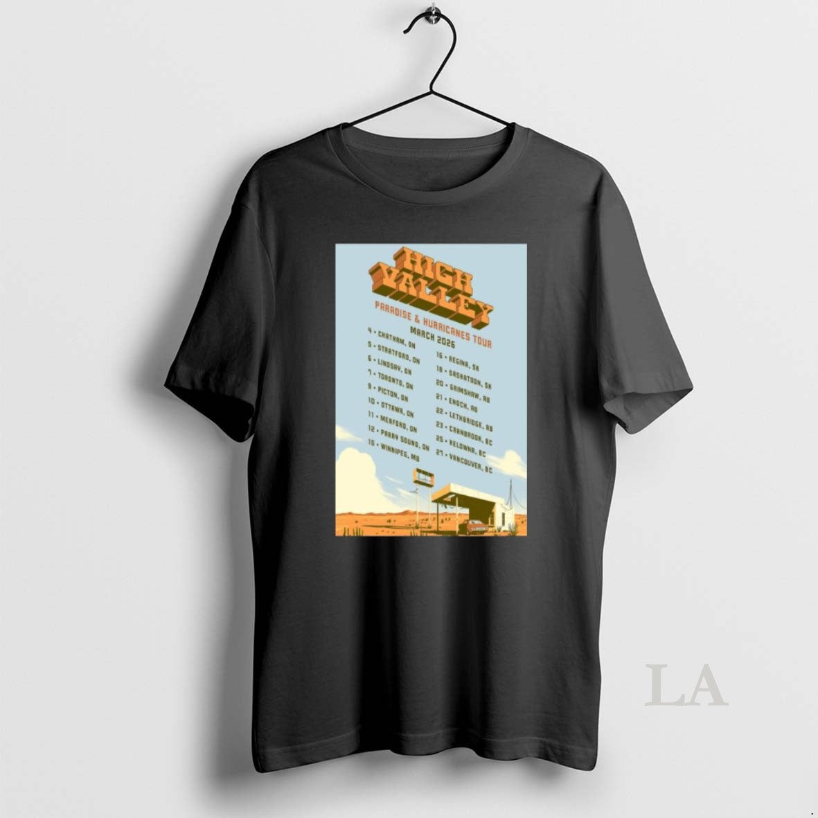 Original High Valley Paradise Hurricanes Tour March 2026 Long Sleve