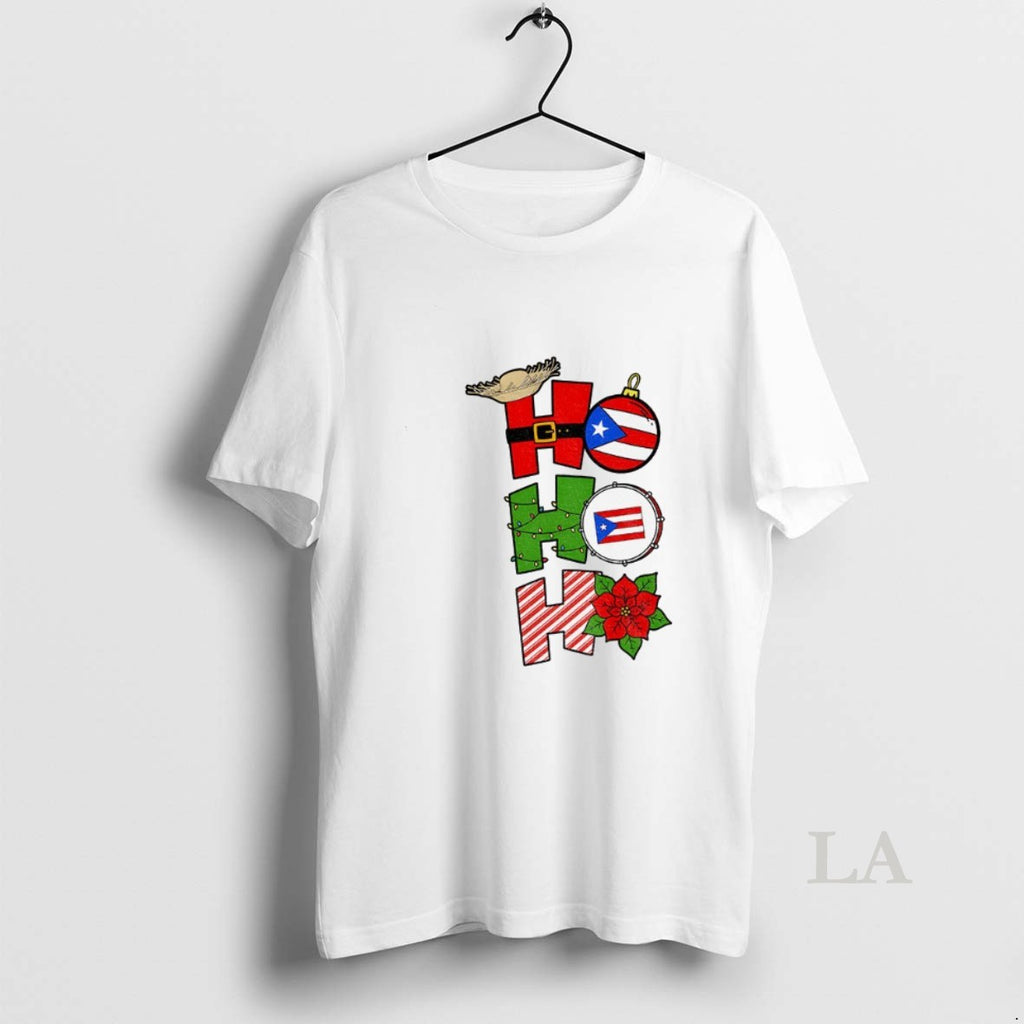 Original Ho Ho Ho Bad Bunny Navidad Boricua Puerto Rico Flag Merry Christmas