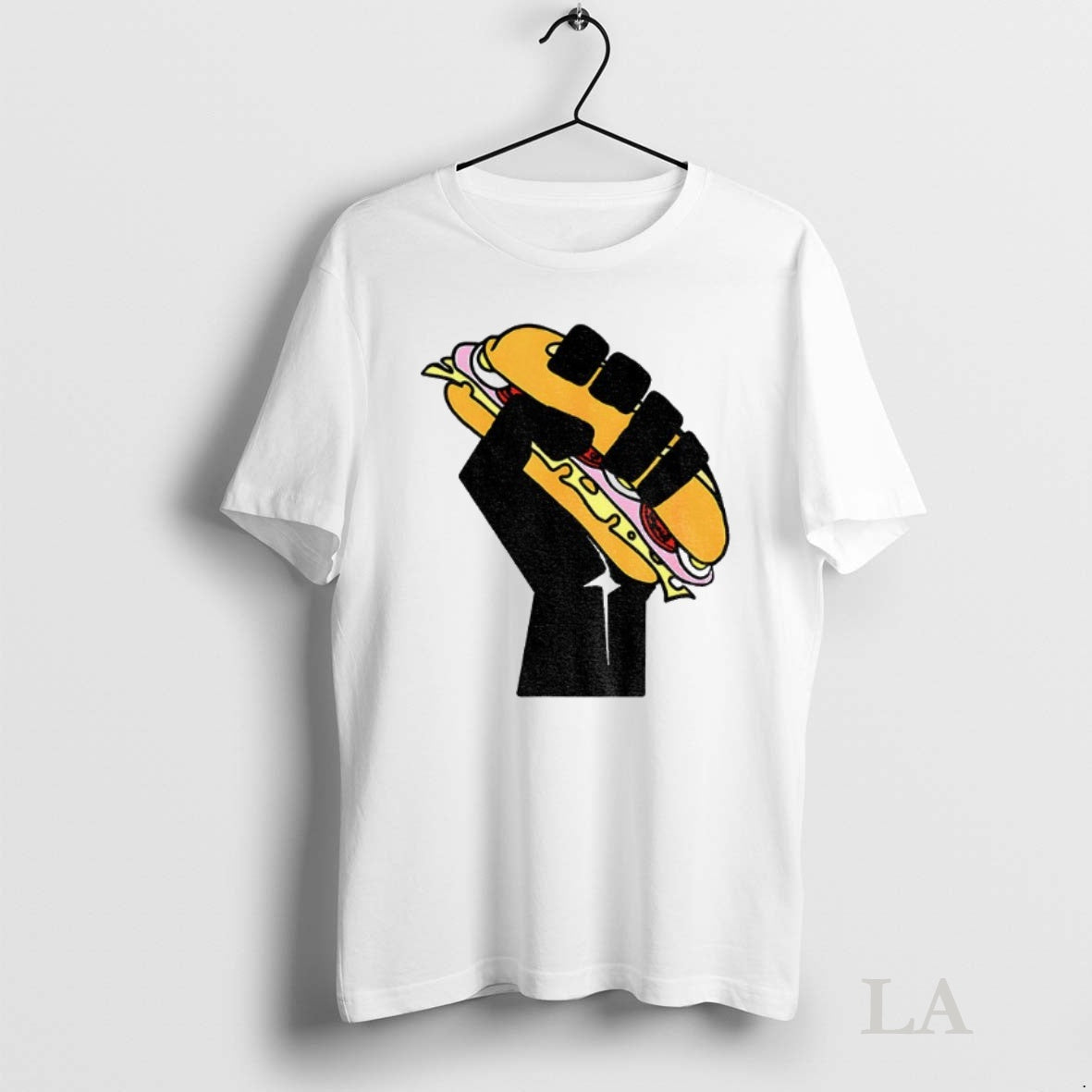 Original Hoagie Sandwich Guy Black Fist Resist Fascism Anti Trump