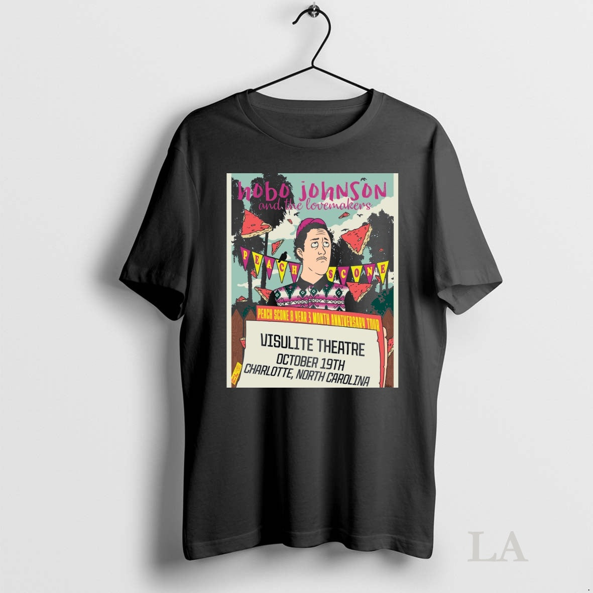 Original Hobo Johnson October 19 2025 Charlotte Nc Visulite Theatre Tee Sweater