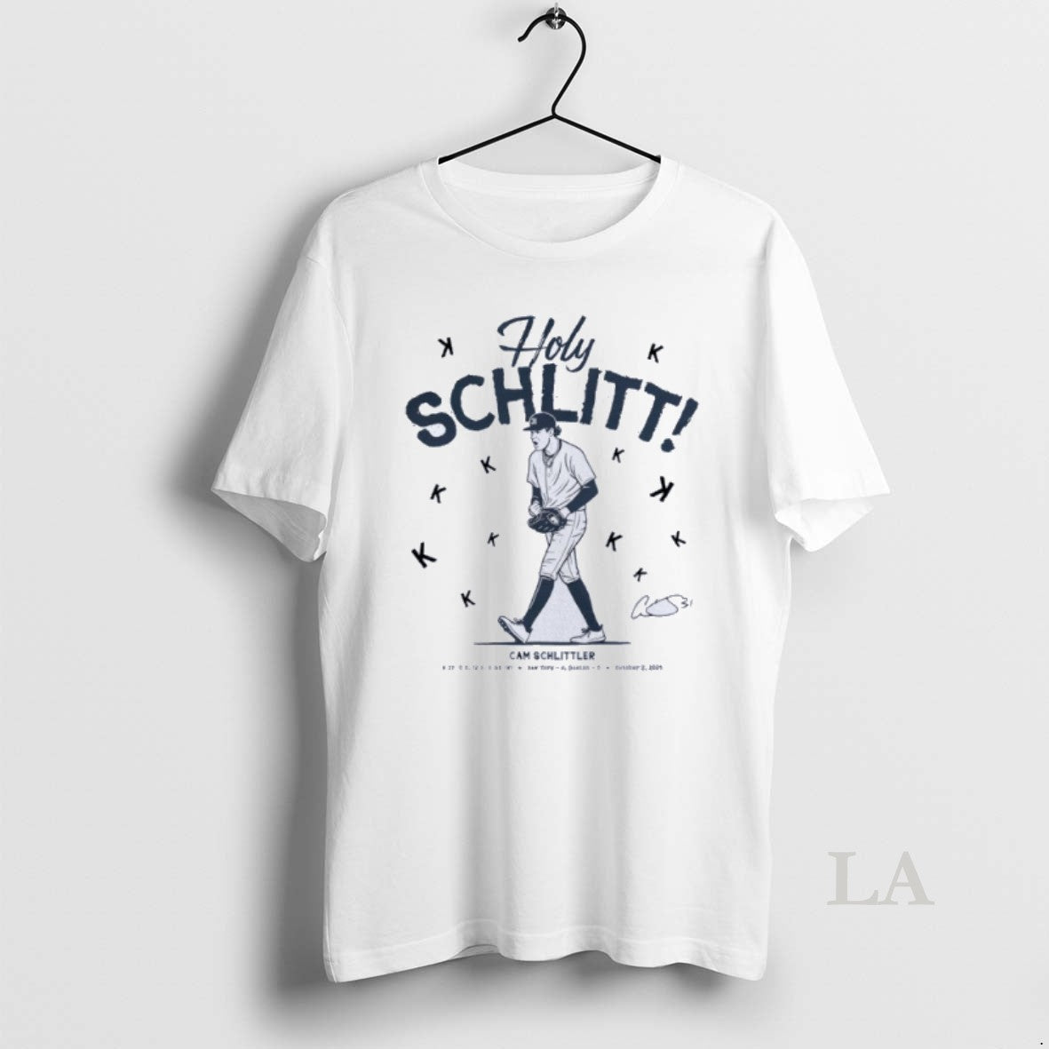Original Holy Schlitt New York Yankees Cam Schlittler