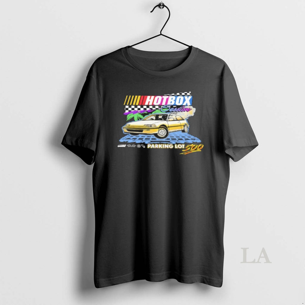 Original Hotbox Session Parking Lot 500 Nascar Parody Logo
