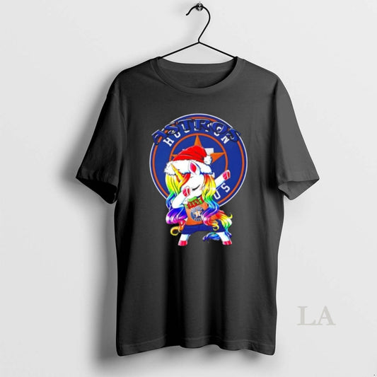 Original Houston Astros X Unicorn Santa Hat Dabbing Merry Christmas