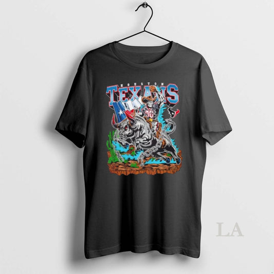 Original Houston Texans Wrangler Football Fire Graphic