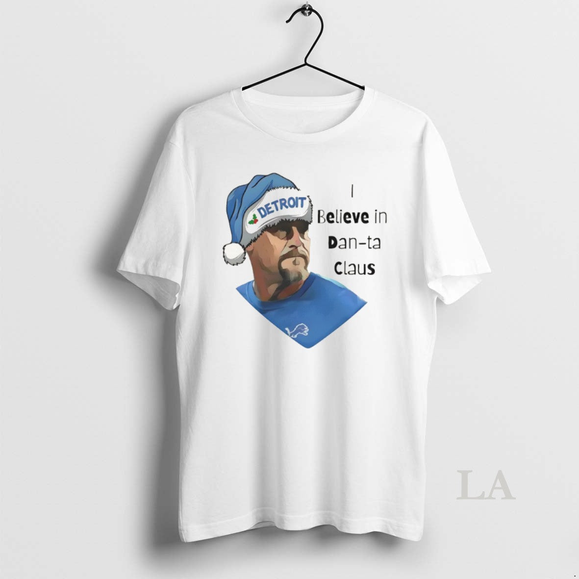 Original I Believe In Dan Ta Claus Dan Campbell Detroit Lions Football Christmas 2025
