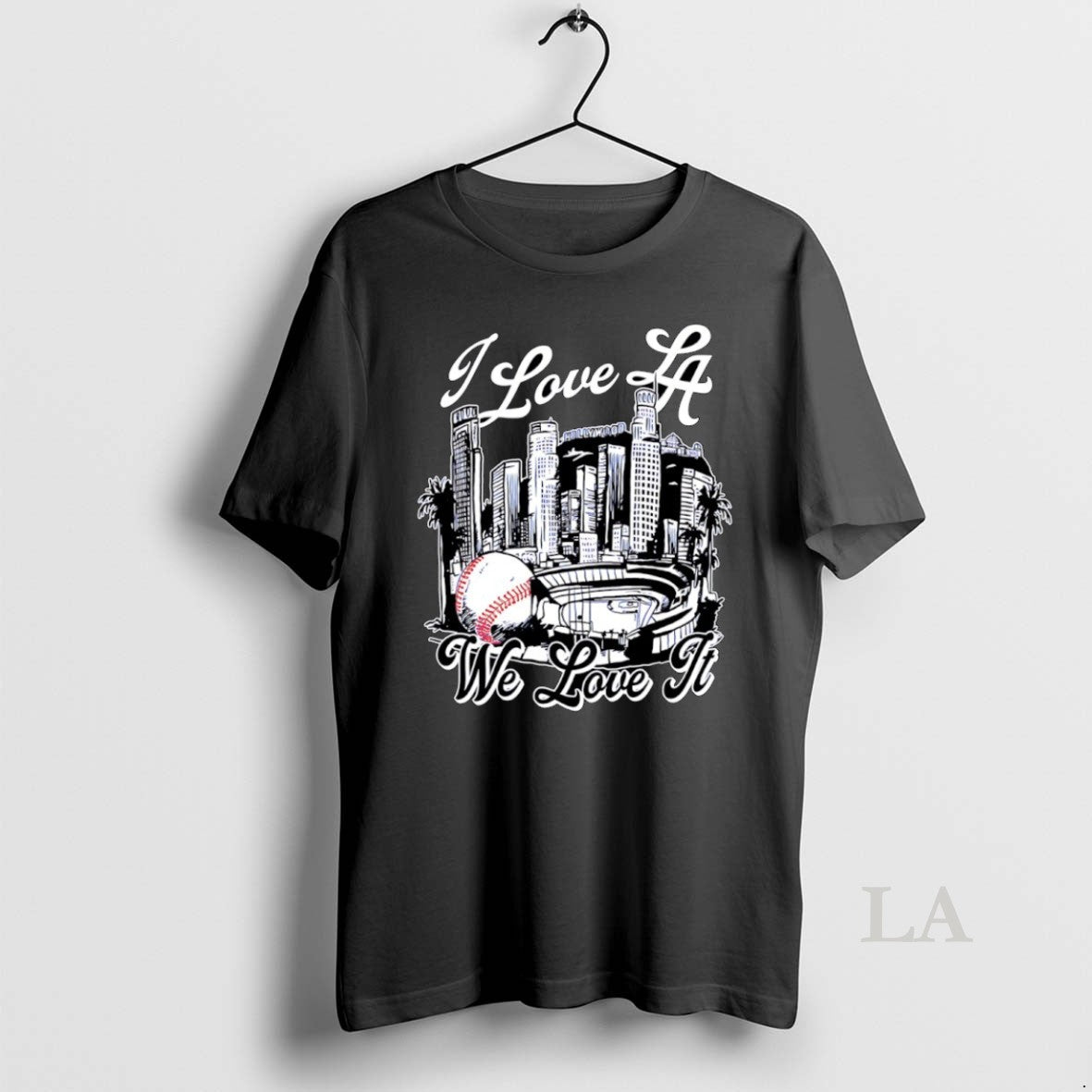 Original I Love La We Love It Los Angeles Dodgers 2025 World Series Champions Skyline