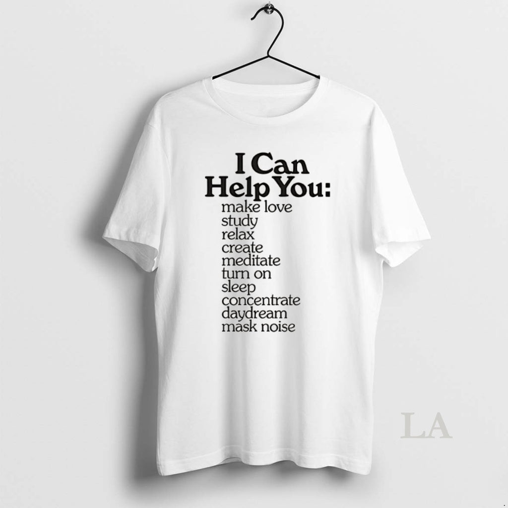 Original I Can Help You Retro Typography Quote