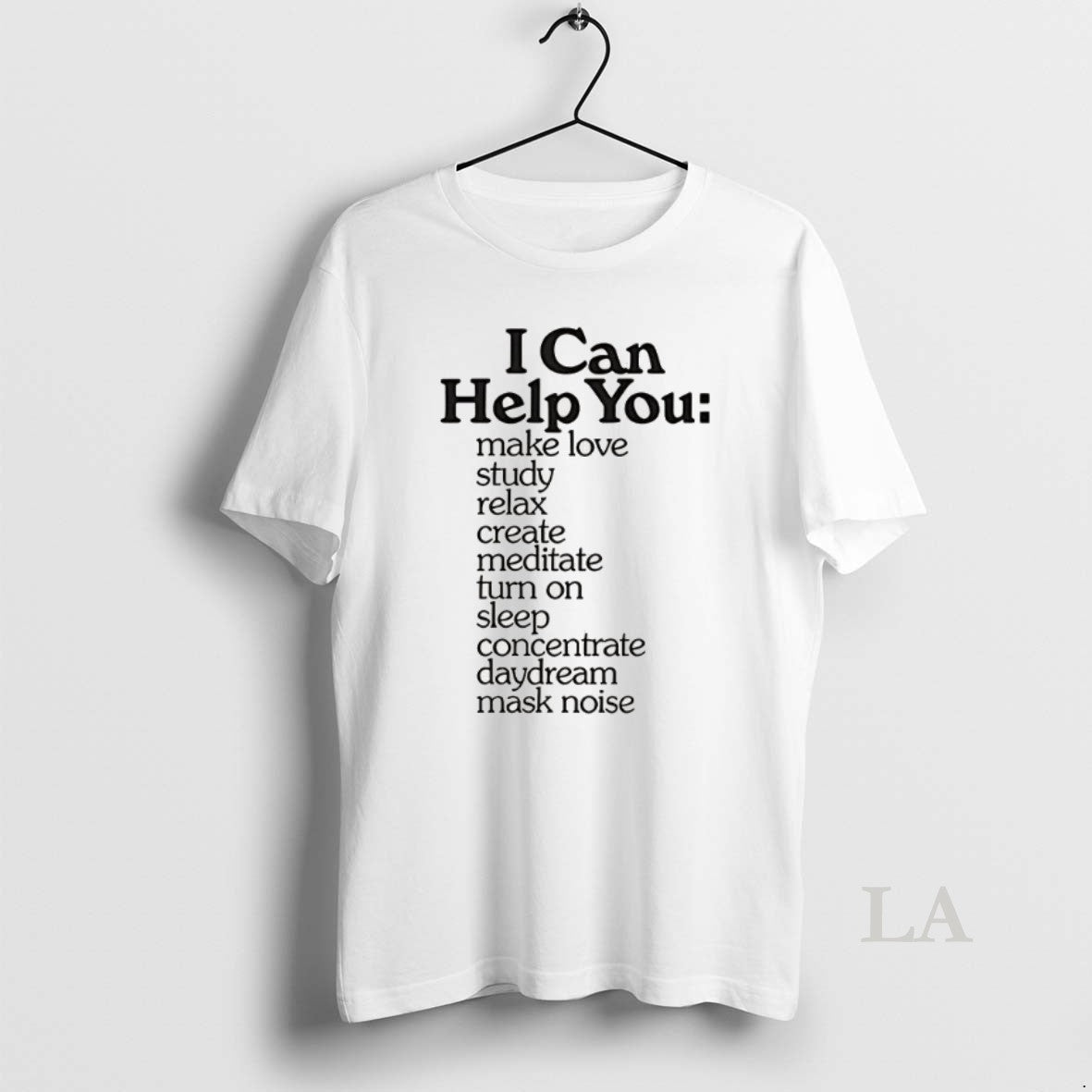 Original I Can Help You Retro Typography Quote