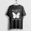 Original I Wear White For My Sister Lung Cancer Awareness Butterfly Floral