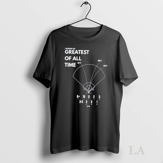 Original I Witnessed The Greatest Of All Time Shohei Ohtani Mlb Los Angeles Dodgers Goat