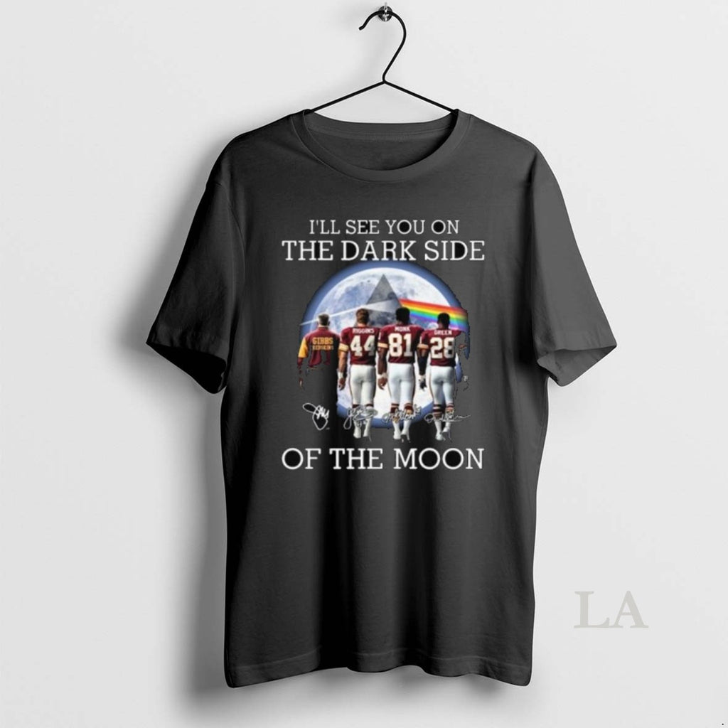 Original Ill See You On The Dark Side Of The Moon Washington Redskins Legends Signatures