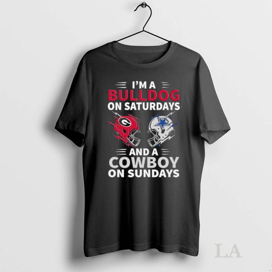Original Im A Bulldog On Saturdays And A Cowboy On Sundays