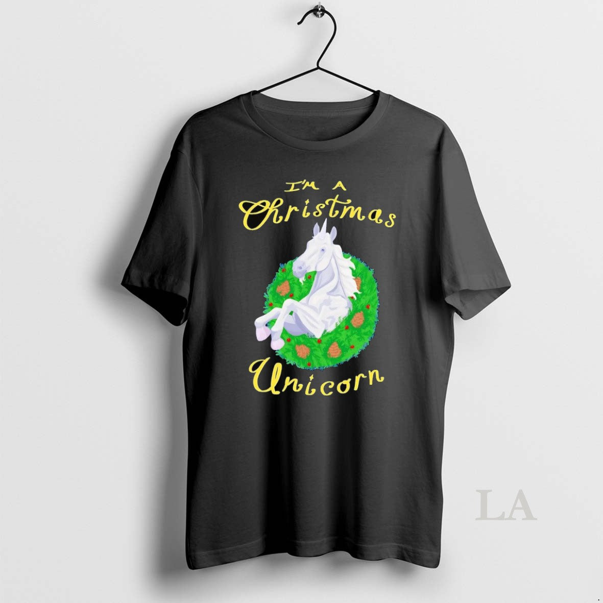 Original Im A Christmas Unicorn Wreath