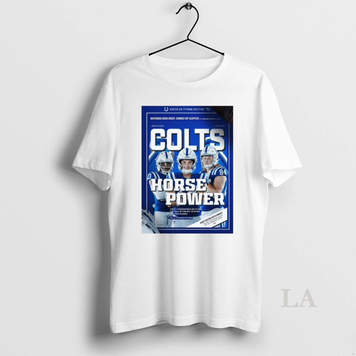 Original Indianapolis Colts Vs Tennessee Titans Horse Power Week 8 10 26 2025