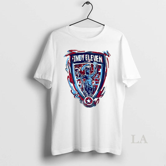 Original Indy Eleven Blue Storm Striker Crest Design