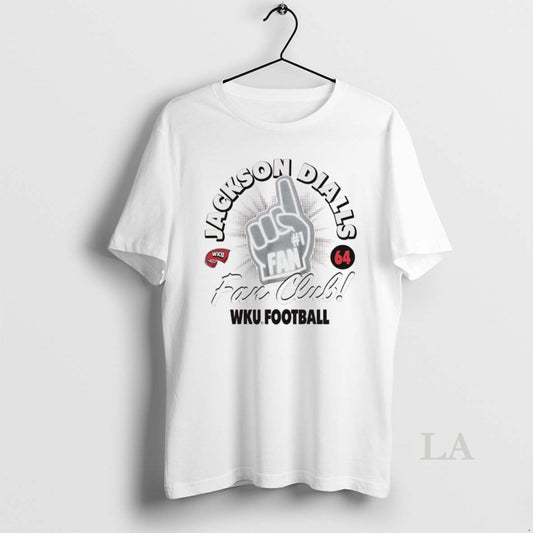 Original Jackson Dialls Red Fan Club Wku Football 64