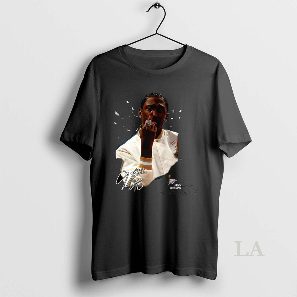 Original Jalen Williams Oklahoma City Thunder Nba Champions Middle Finger Signature Meme