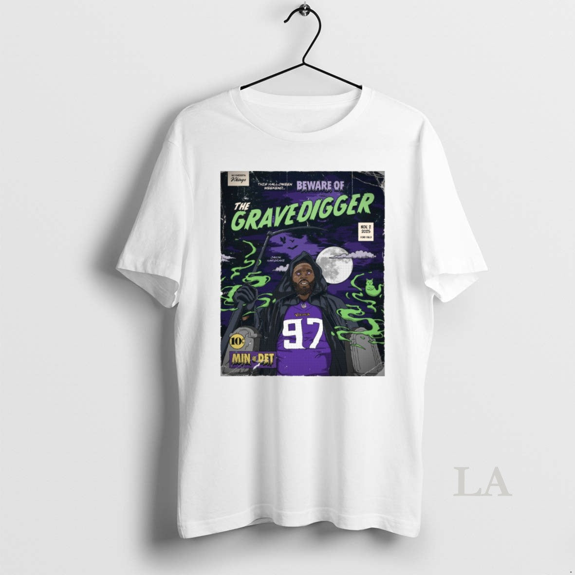 Original Javon Hargrave This Halloween Weekend Beware Of The Gravedigger Minnesota Vikings Vs Detroit Lions