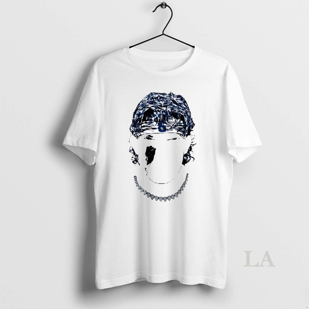Original Jaxson Dart Face Silhouette New York Giants