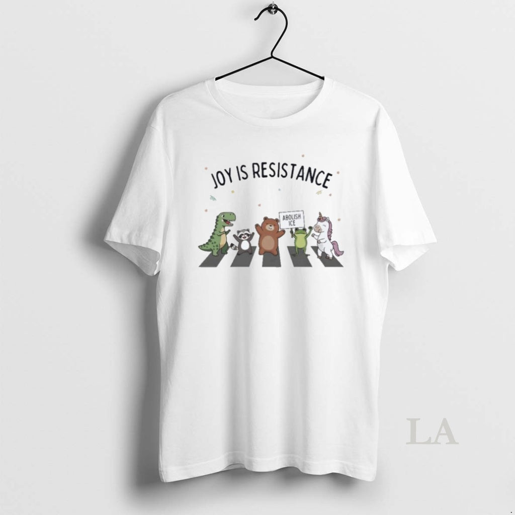 Original Joy Is Resistance Frog Portland Abolish Ice Anti Fascism Protest Dinosaur Raccoon Bear Unicorn