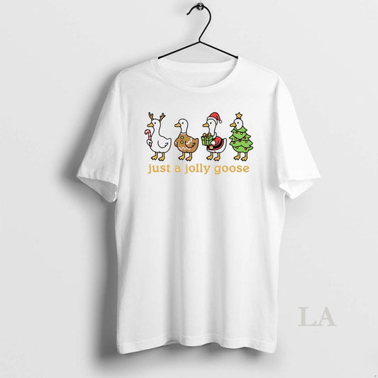 Original Just A Jolly Goose Christmas White