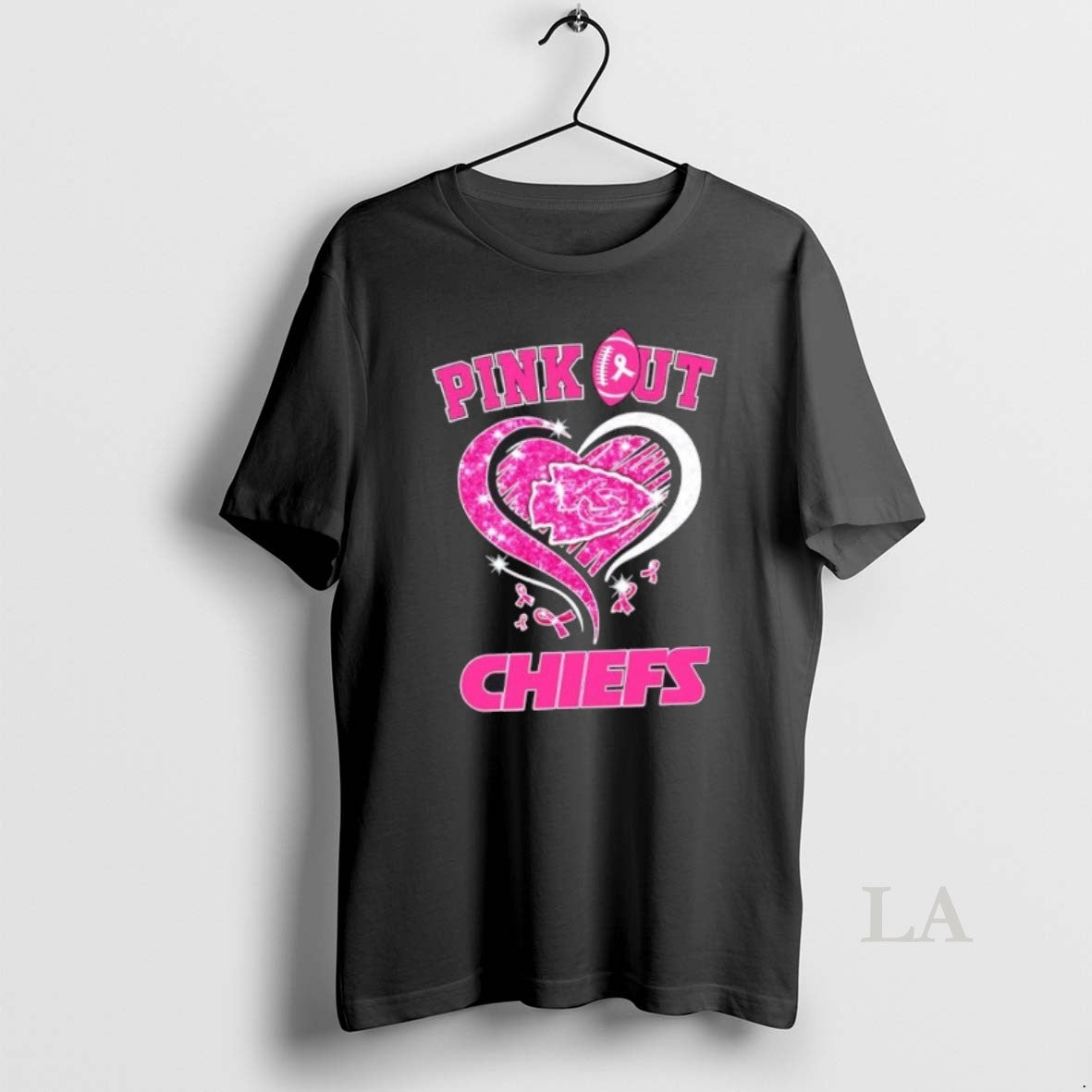 Original Kansas City Chiefs Football X Pink Out Hearts
