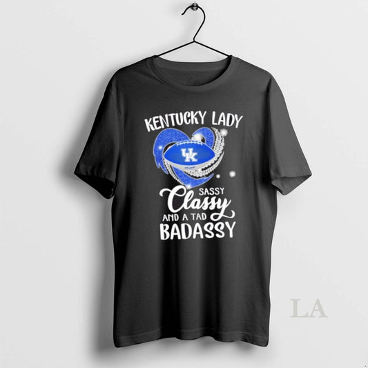 Original Kentucky Wildcats Lady Sassy Classy And A Tad Badassy Diamond Heart