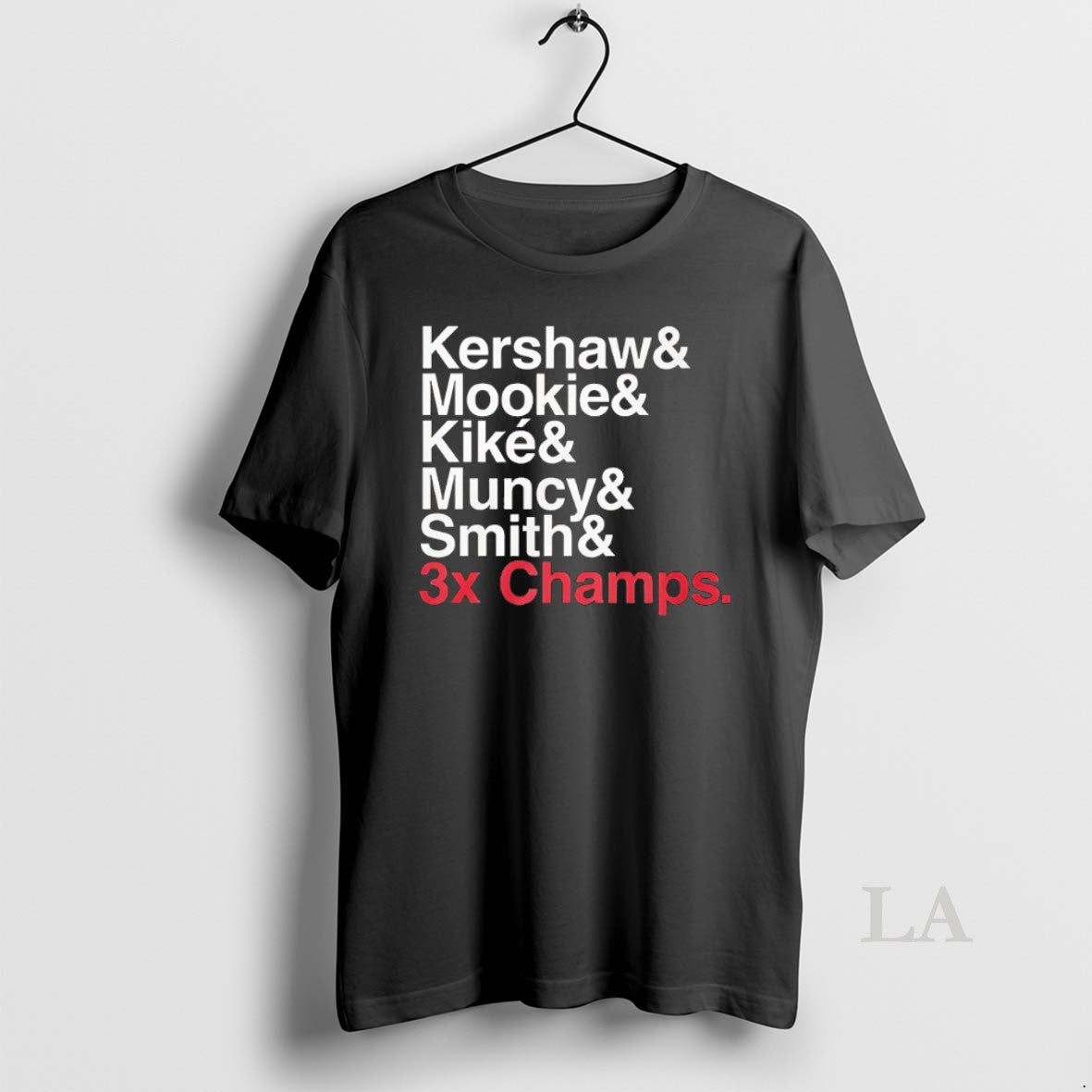 Original Kershaw Mookie Kike Muncy Smith 3x Champs