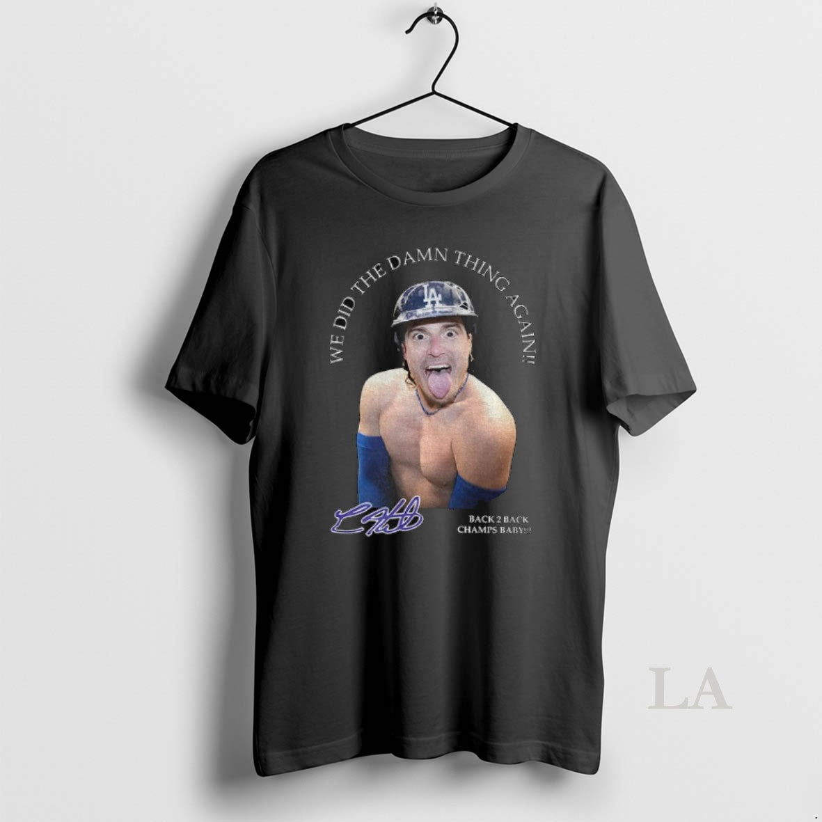 Original Kike Hernandez Funny Meme We Did The Damn Thing Again Back 2 Back Champs