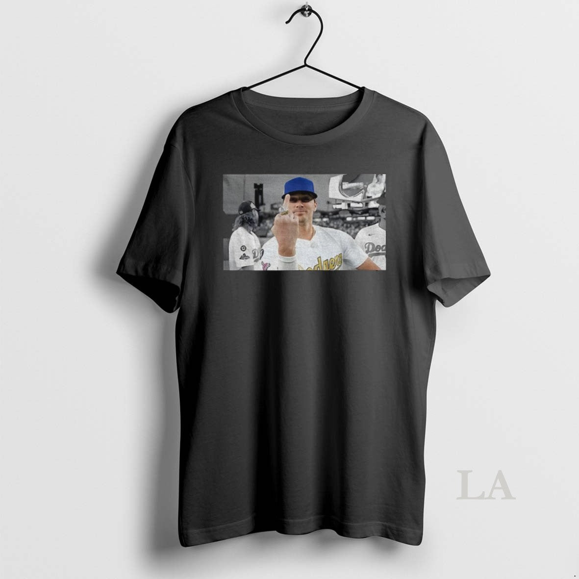 Original Kike Hernandez Funny Middle Finger Los Angeles Dodgers Baseball Championship Game Day 2025