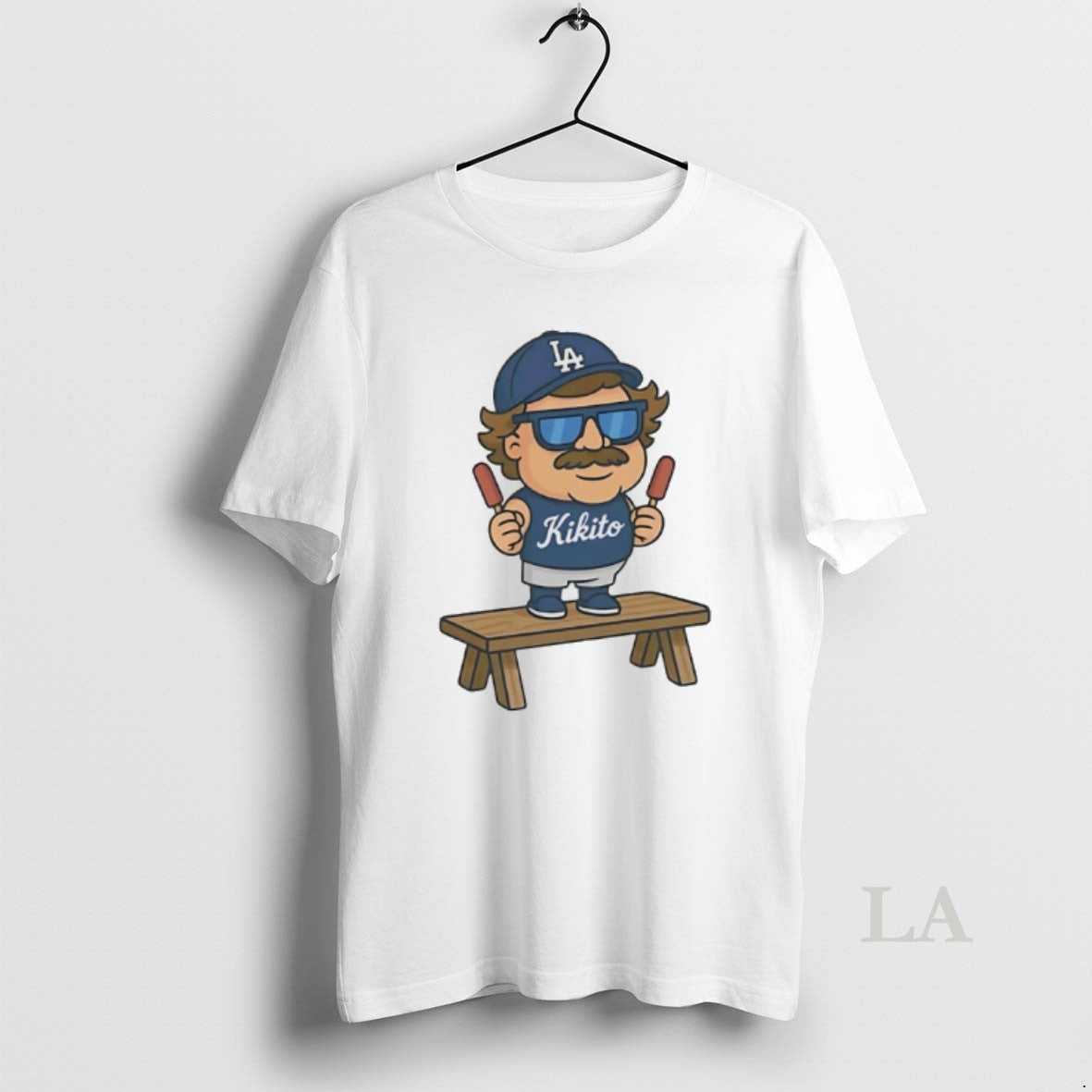 Original Kikito Popsicles Kike Hernandez Los Angeles Dodgers Cartoon