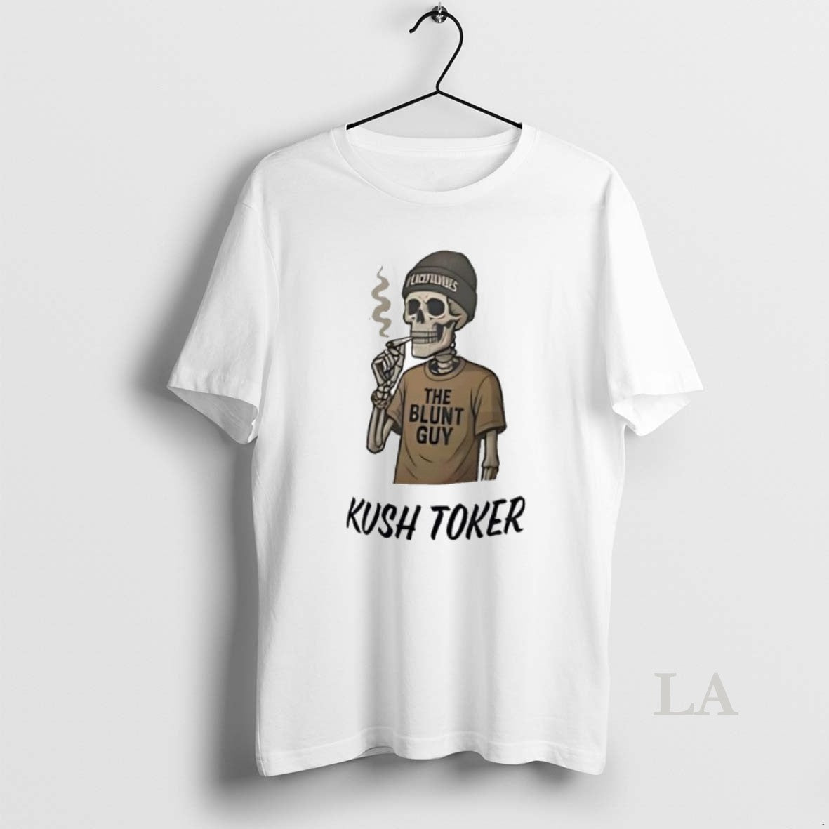 Original Kush Toker The Blunt Guy Skeleton Smoking
