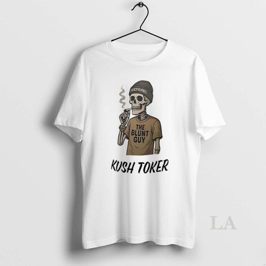 Original Kush Toker The Blunt Guy Skeleton Smoking