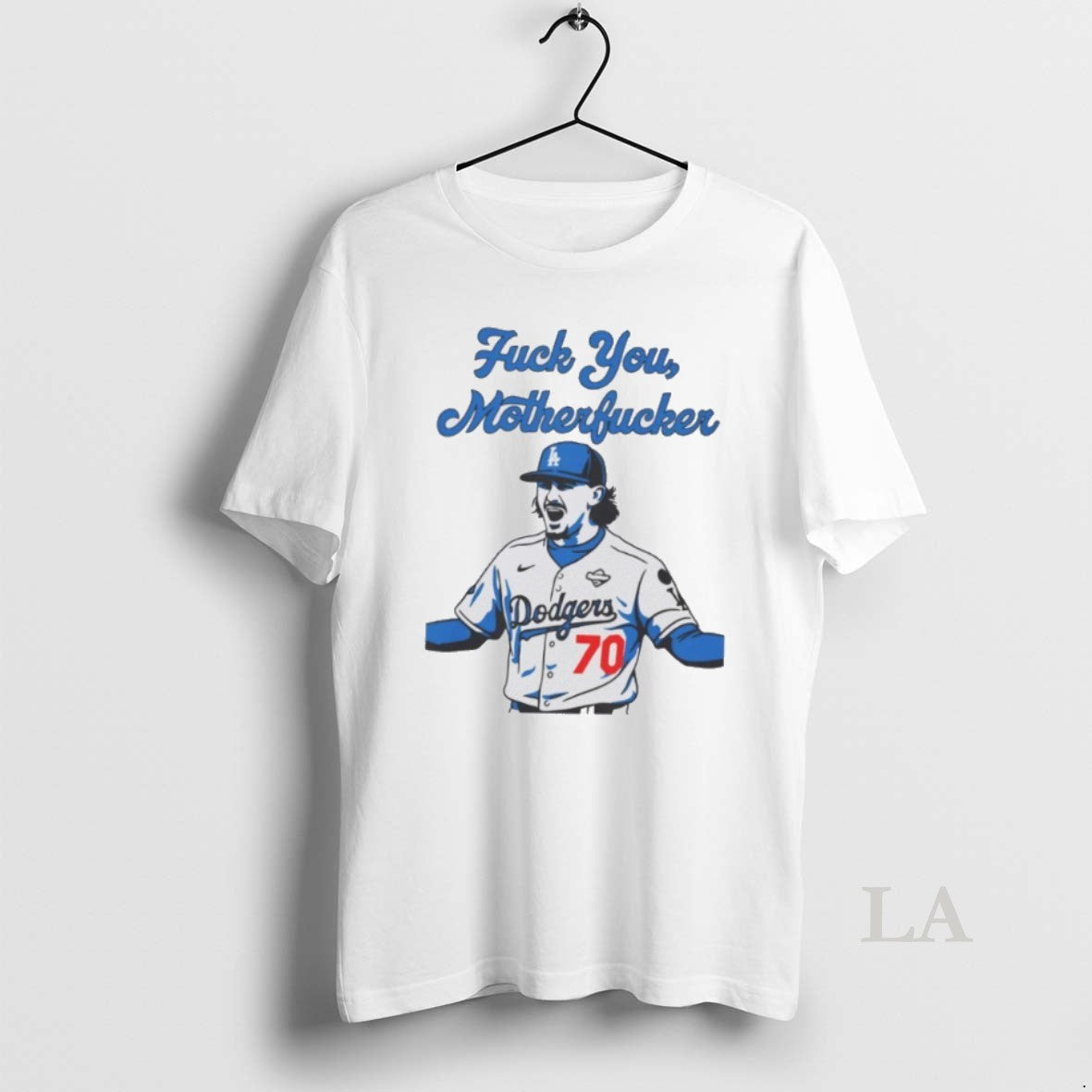 Original La Dodgers Justin Wrobleski Fuck You Motherfucker