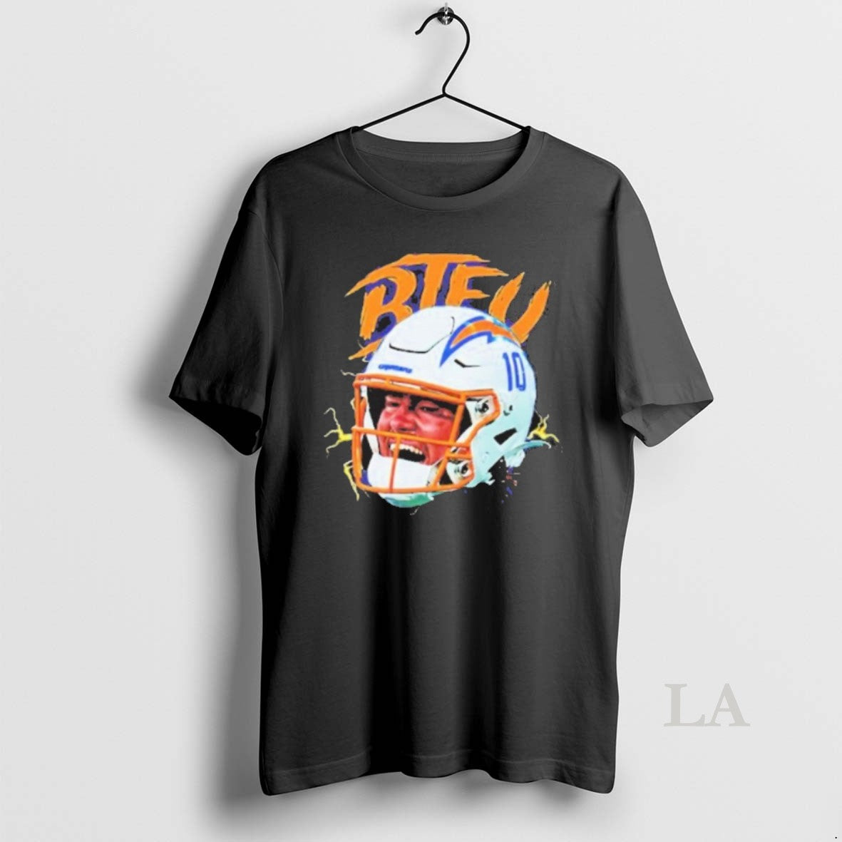 Original La Chargers Justin Herbert Graphic Scream