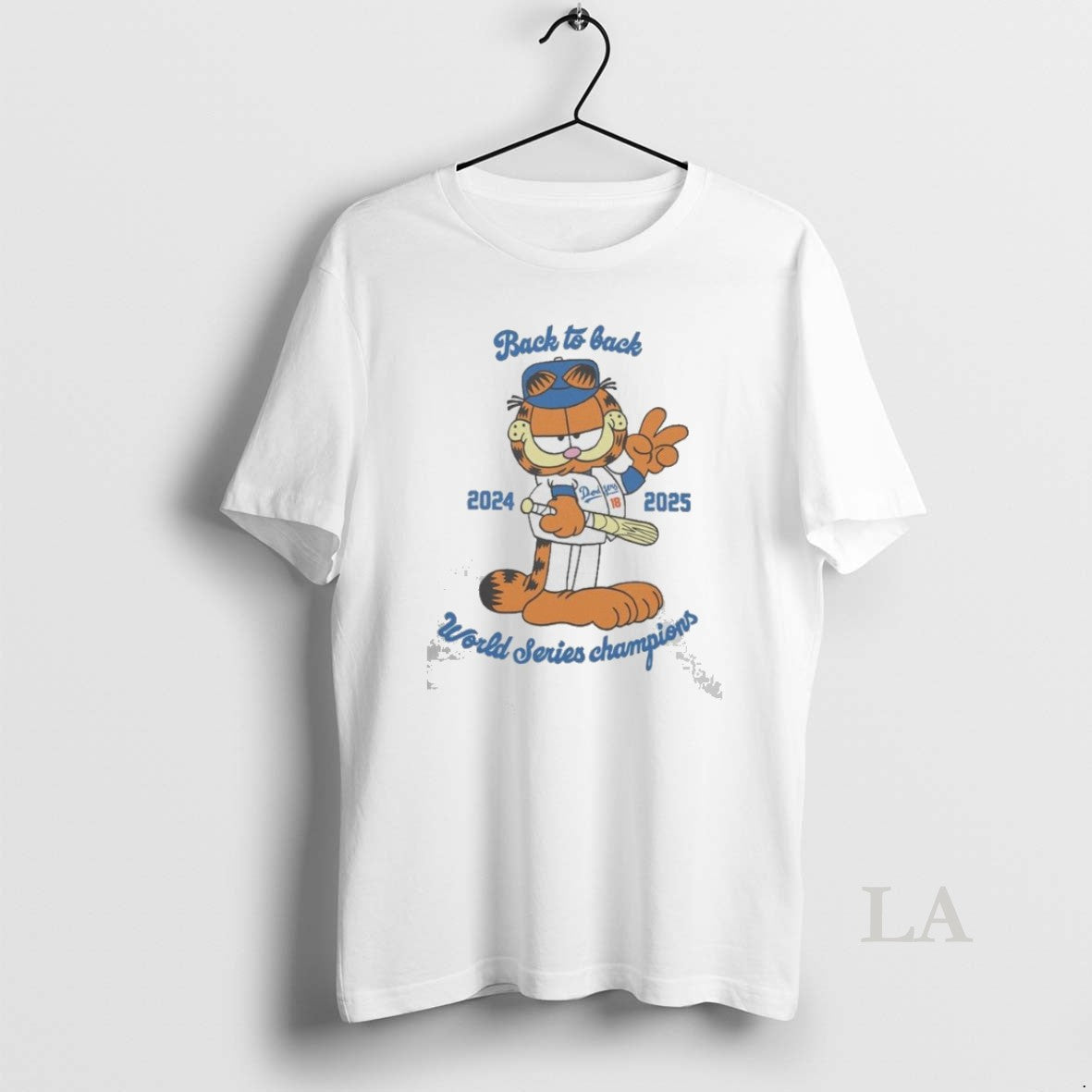 Original Lasagna Cat Los Angeles Dodgers Back 2 Back World Series Champions 2025