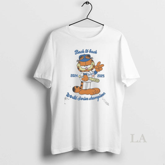 Original Lasagna Cat Los Angeles Dodgers Back 2 Back World Series Champions 2025