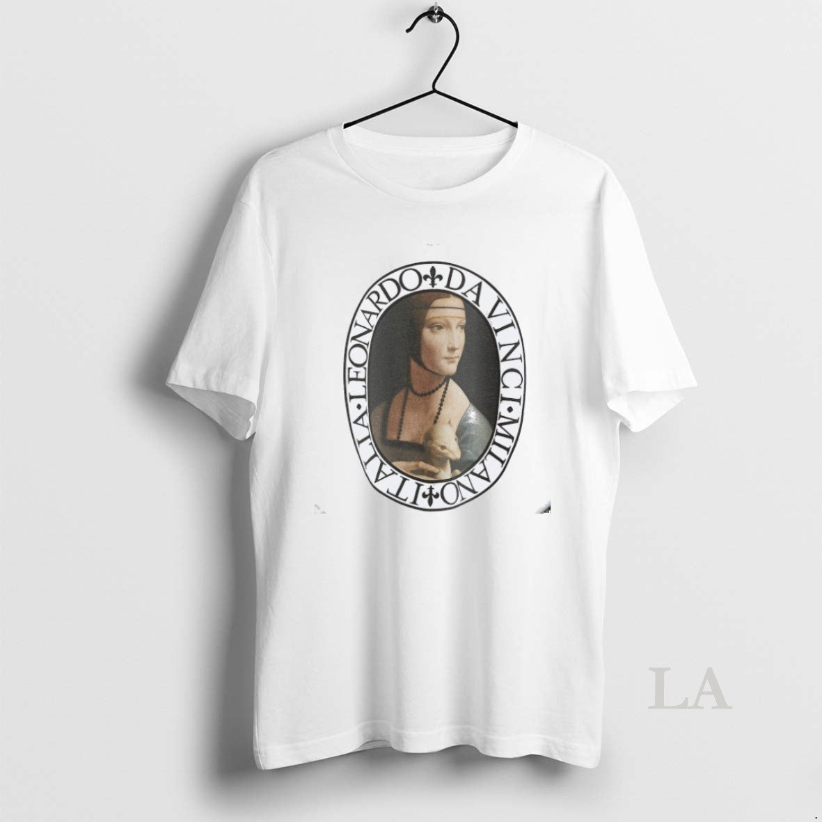 Original Leonardo Da Vinci Milano Italia Woman And Weasel