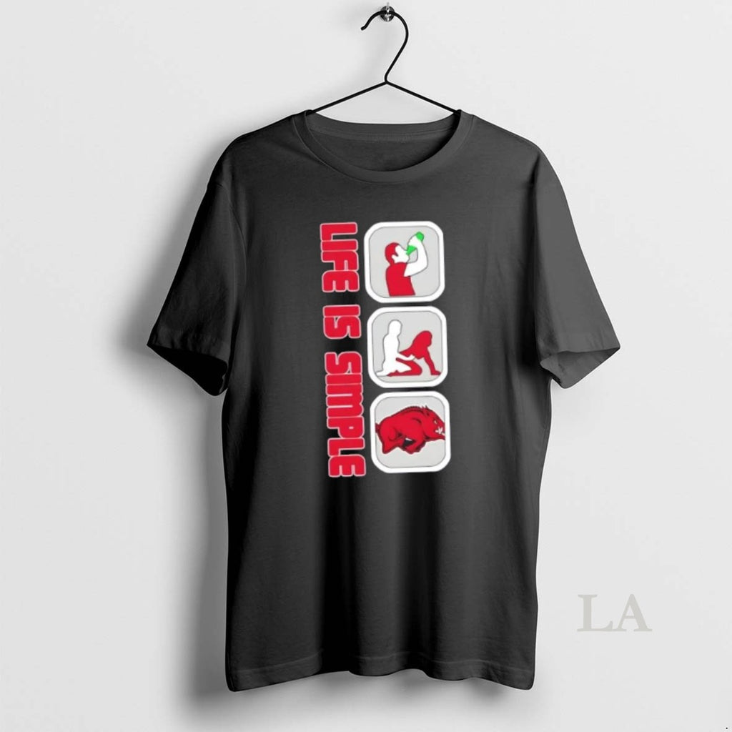 Original Life Is Simple Arkansas Razorbacks