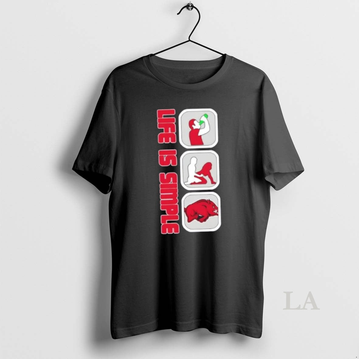 Original Life Is Simple Arkansas Razorbacks
