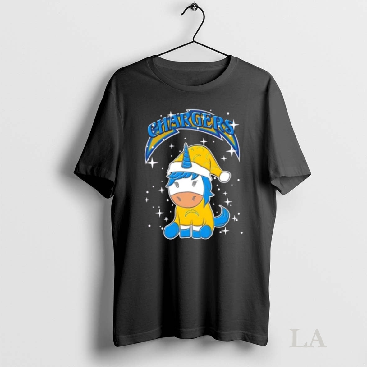 Original Los Angeles Chargers Football X Unicorn Merry Christmas