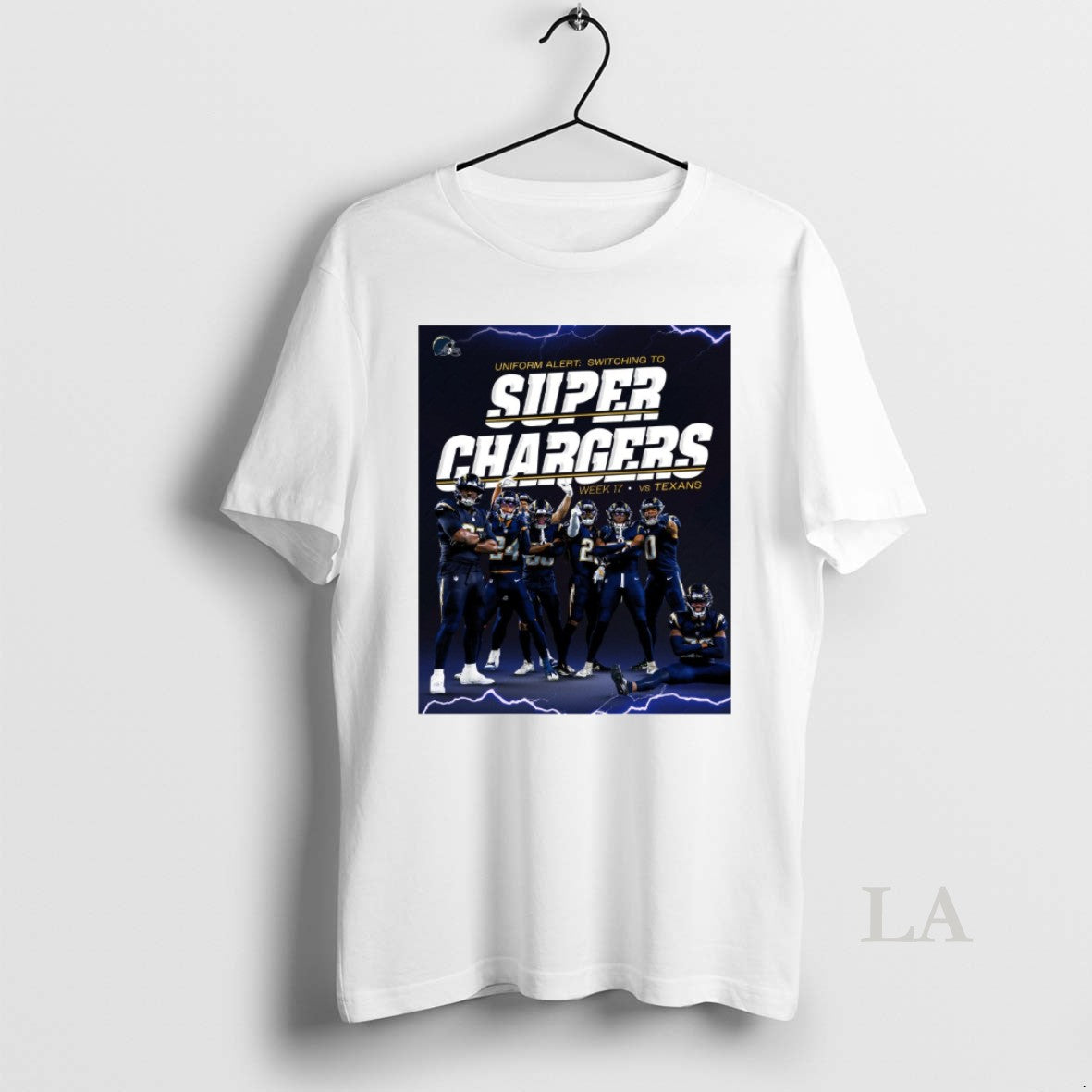 Original Los Angeles Chargers Vs Houston Texans Uniform Alert Switching To Super Chargers Week 17
