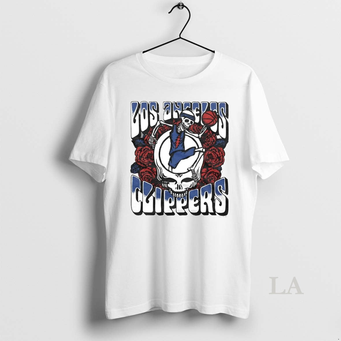 Original Los Angeles Clippers Grateful Dead Skull