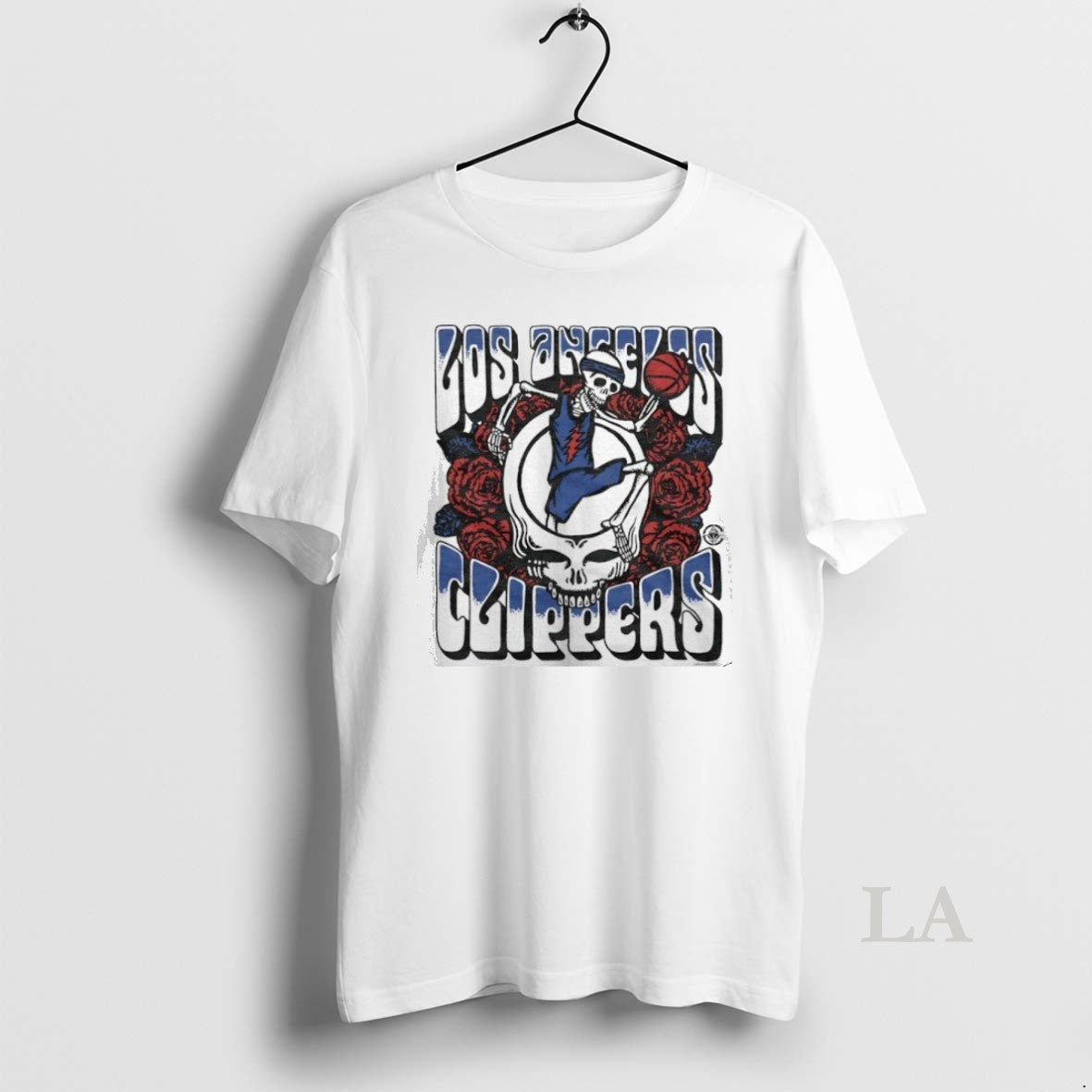 Original Los Angeles Clippers X Grateful Dead Skeleton Roses
