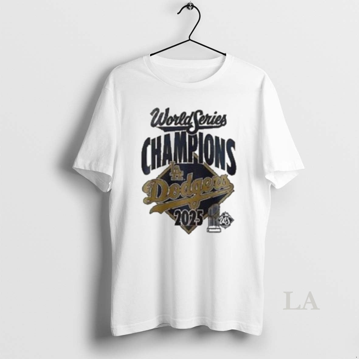 Original Los Angeles Dodgers 2025 Back To Back World Series Champions Logo 2 Sided