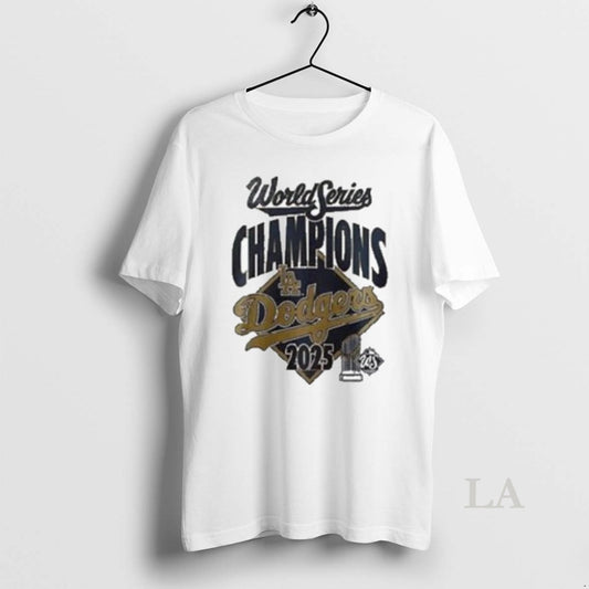 Original Los Angeles Dodgers 2025 Back To Back World Series Champions Logo 2 Sided