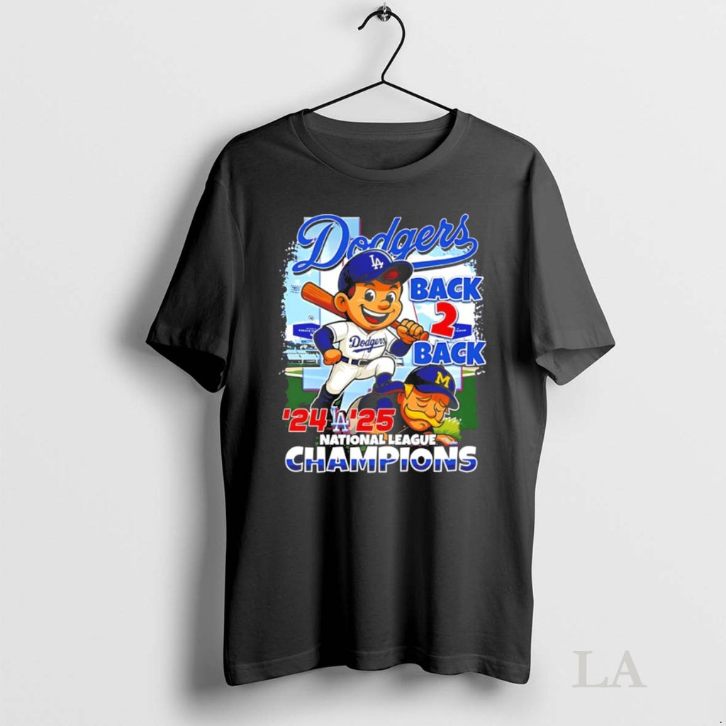 Original Los Angeles Dodgers Back 2 Back 2024 2025 National League Champions Caricatures