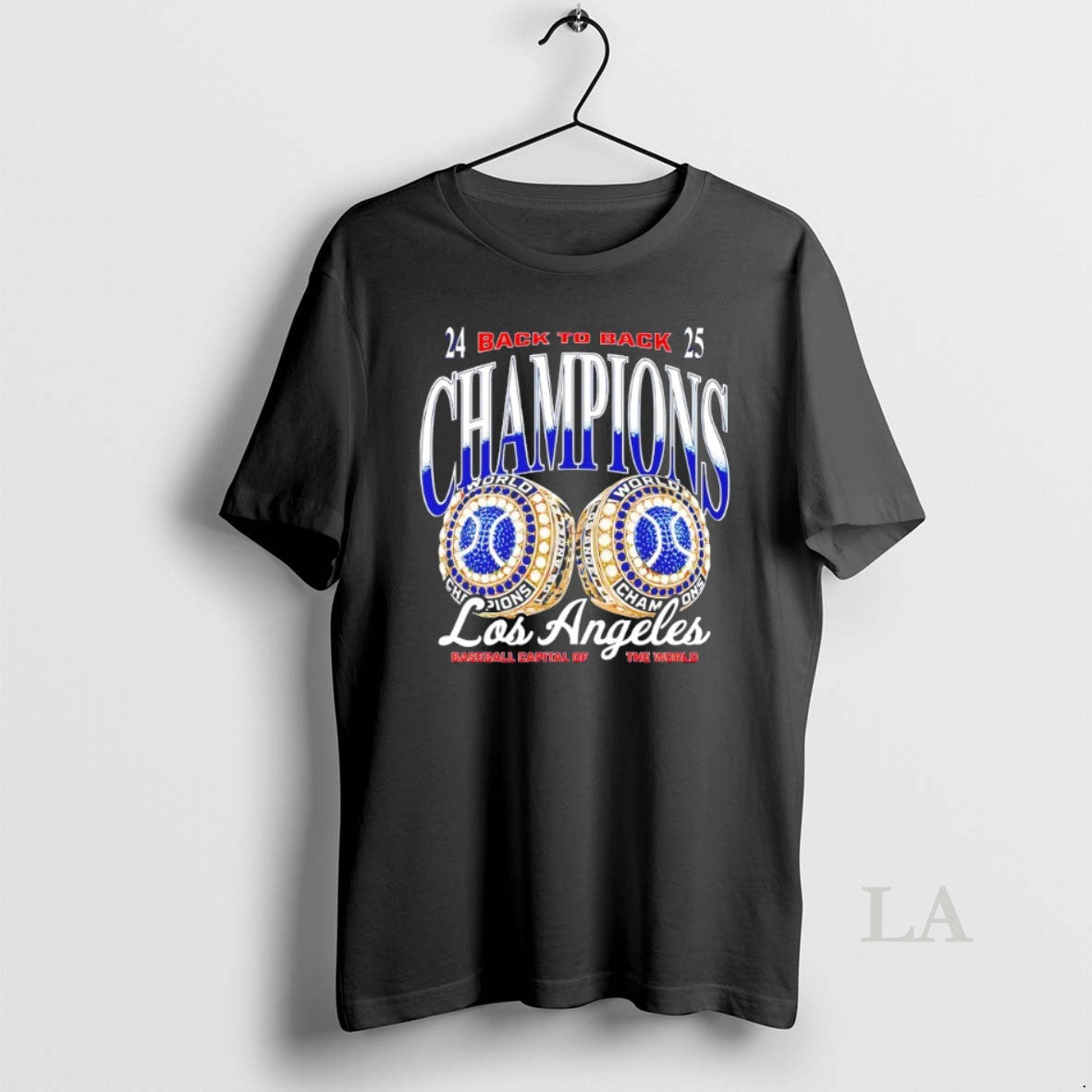 Original Los Angeles Dodgers Back To Back 2024 2025 World Baseball Champions Rings
