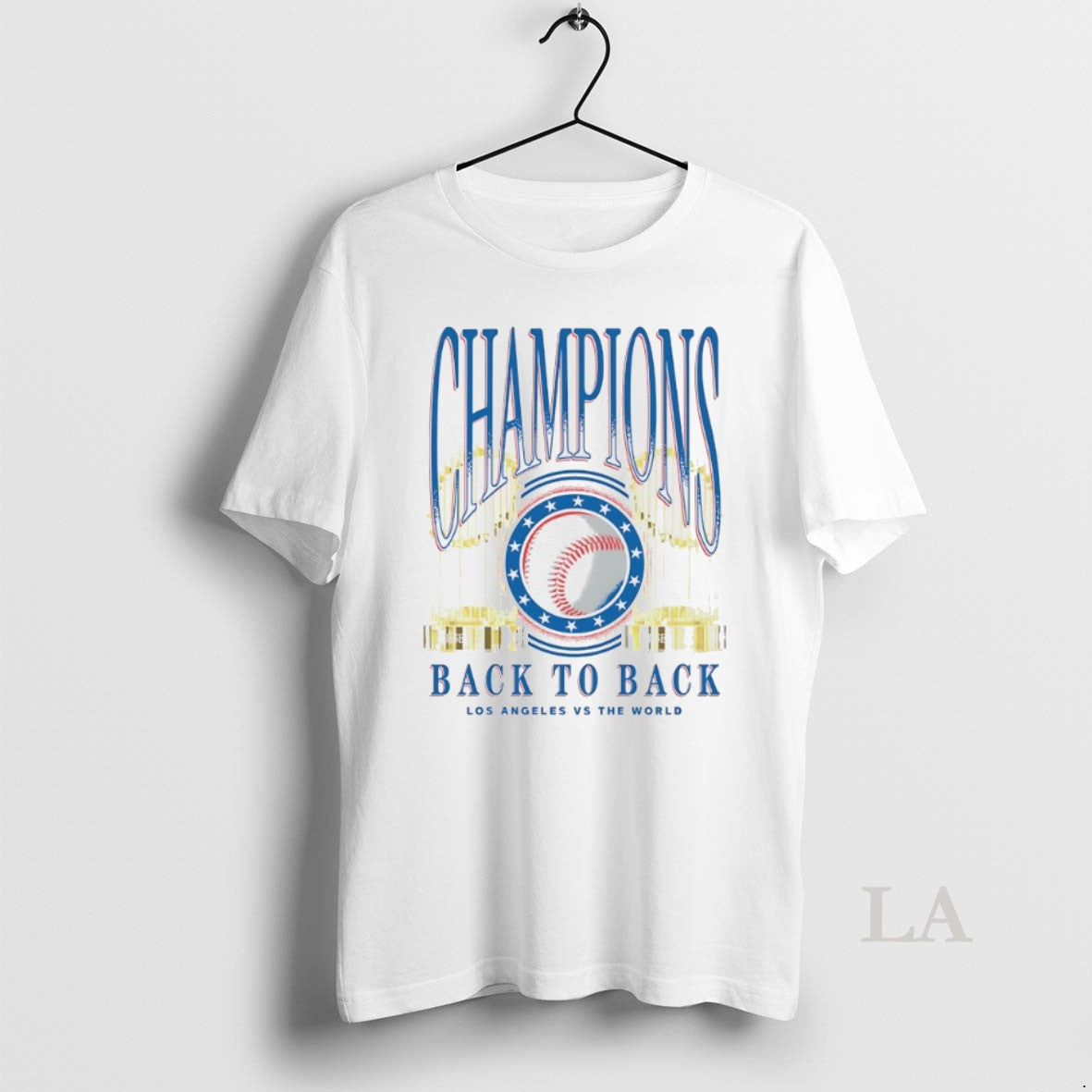 Original Los Angeles Dodgers Back To Back World Baseball Champions Trophy