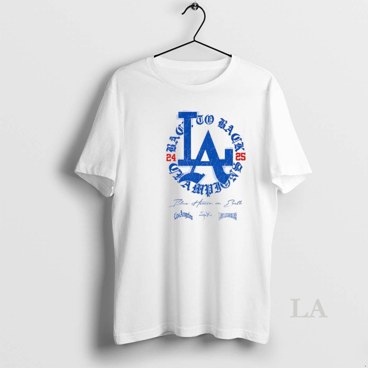 Original Los Angeles Dodgers Baseball World Series Mlb To Back 24 25 Champions Blue Heaven